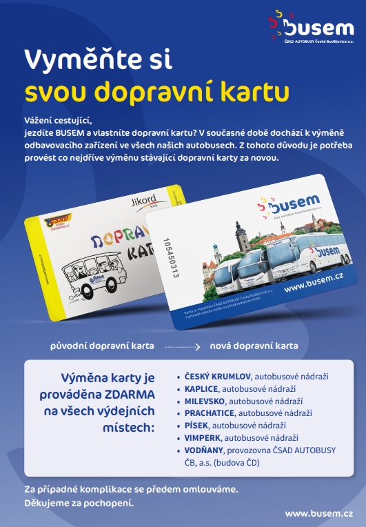 Vyměňte si svou dopravní kartu